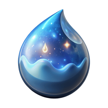 impressive rustic Luminous Water Transparent Background Starry Sky exclusive png