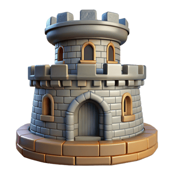 immaculate inspired Castle turret, stone, with Transparent Background png