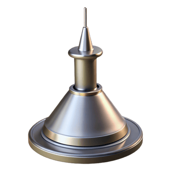 spectacular mid-century Skyscraper rooftop antenna, metal, with Transparent Background genuine png