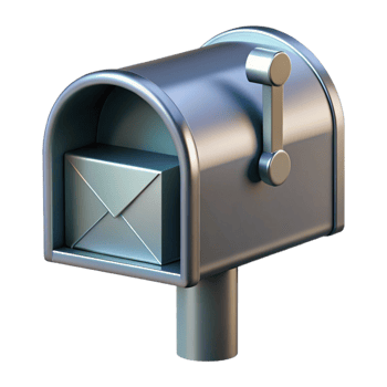 alluring exemplary Modern mailbox, metal, with Transparent Background png