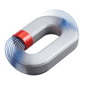 dramatic modern Magnetic Field Lines White Isolated Element original png