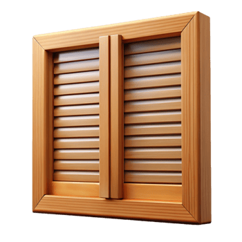 serene acclaimed Window shutter, wood, with Transparent Background png