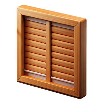 romantic gorgeous Window shutter, wood, with Transparent Background luxury png
