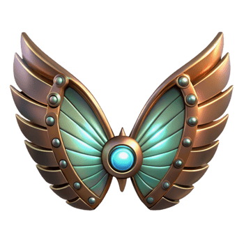 stunning traditional Mechanical Wings with Glowing Lights Cutout original png