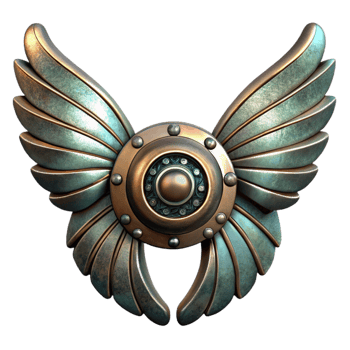 magnificent creative Metallic Clockwork Wings Transparent Background Isolated professional png