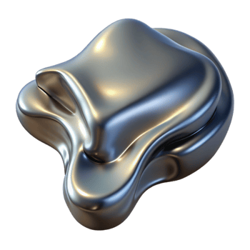 magnificent rustic Metallic Fluid Pour Cutout Angled View detailed png