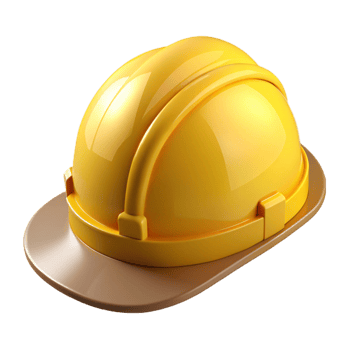 gorgeous signature Construction helmet, yellow, with Transparent Background png