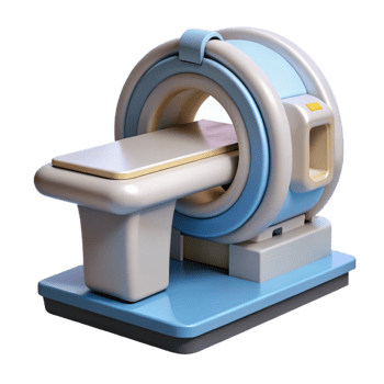 distinctive modern Concept art style, isolated cutout of a single advanced medical scanner, ultra-detailed with Transparent Background gallery standard png