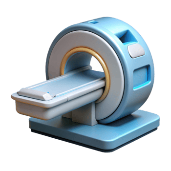 exemplary nordic Concept art style, isolated cutout of a single advanced medical scanner, ultra-detailed with Transparent Background perfect clarity png