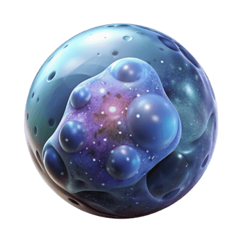 beautiful creative Micro Nebula in Bubble Isolated Element professional png