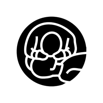 mouth to mouth cpr glyph icon illustration vector