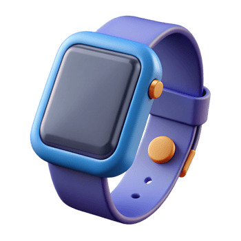beautiful energetic urban Smartwatch with fitness tracker display, with Transparent Background perfect clarity png