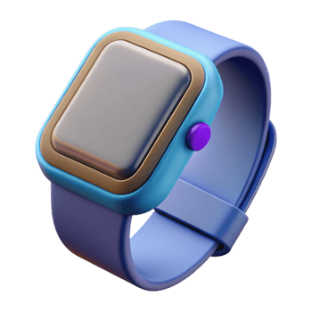 timeless rustic Smartwatch with fitness tracker display, with Transparent Background 8K png