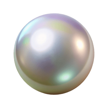 captivating creative A single, perfect pearl, lustrous and iridescent with Transparent Background museum quality png