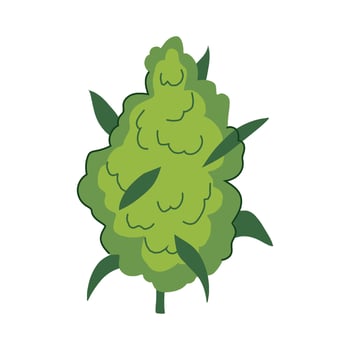 concentrates weed bud cartoon vector