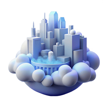wonderful traditional Misty Metropolis Cutout Soft Blue Lighting Isolated exclusive png