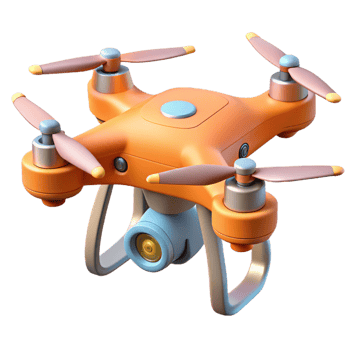fascinating distinctive Drone, aerial photography, quadcopter, with Transparent Background png