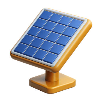 rare rustic Solar panel, renewable energy technology, with Transparent Background sharp png
