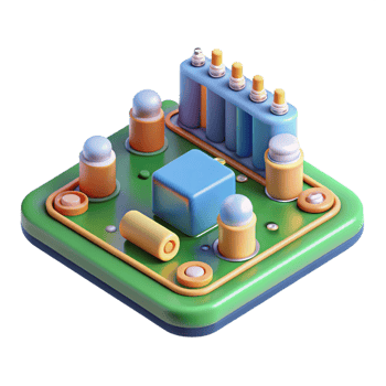gorgeous renaissance Circuit board, electronics components, with Transparent Background artisan png