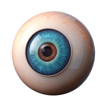 striking inspired A single, realistic eye with intricate iris details with Transparent Background png