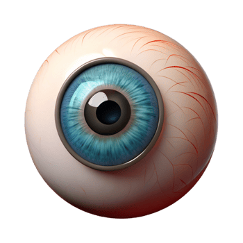 memorable impressionist A single, realistic eye with intricate iris details with Transparent Background genuine png