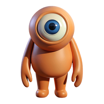 exceptional rustic Cyclops, one-eyed giant with Transparent Background luxury png