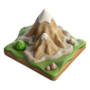 impressive classic Mountain Zephyr Zone Aerial View Cutout premium png