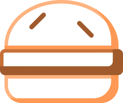 Line hamburger fast food icon png