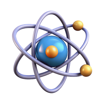majestic renaissance A stylized atom with orbiting electrons with Transparent Background elite png