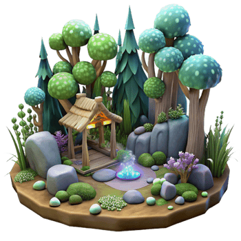 impressive classic Mystical Forest Lyrax Light Transparent Background authentic png