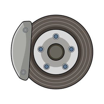 illustration of Car Brake vector