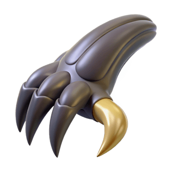playful dazzling Harpy Talon with Transparent Background impeccable png