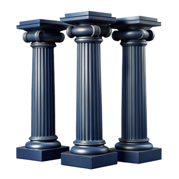 serene modern Nave Columns Cutout Grand Scale Perspective Isolated professional png