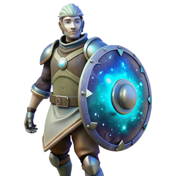 impressive artistic Nebula Nomad with Energy Shield Transparent Element png