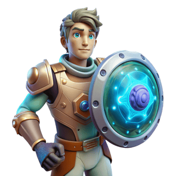 dramatic vintage Nebula Nomad with Energy Shield Transparent Element premium png