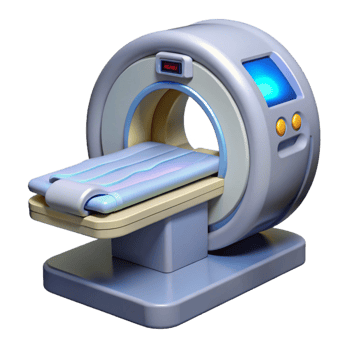 energetic stunning Advanced medical scanner with digital display and sensors with Transparent Background expertly shot png