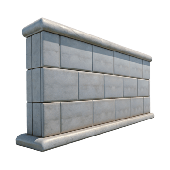 passionate radiant Professional render, hyper-specific, isolated cutout of a single, prefabricated concrete wall panel with Transparent Background expertly shot png