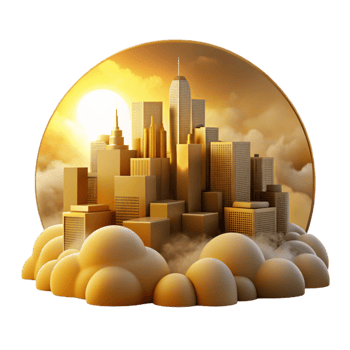 beautiful rustic Night Sky Concert Transparent Background with Golden Instruments professional png