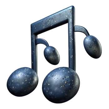 stunning artistic Night Sky Music Notes Cutout Isolated Element exclusive png