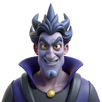 dramatic ethereal minimalist Hades, God of the Underworld, stern expression, with Transparent Background expertly shot png
