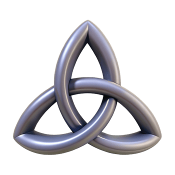 glorious unparalleled Triquetra, Celtic symbol, with Transparent Background png