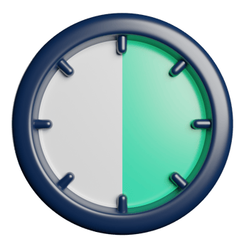 15 Minutes Clock Time Counting png