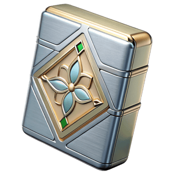 splendid futuristic Hyper-specific, professional render, isolated cutout Art Nouveau cigarette case, silver, enamel inlay, geometric design with Transparent Background masterfully captured png