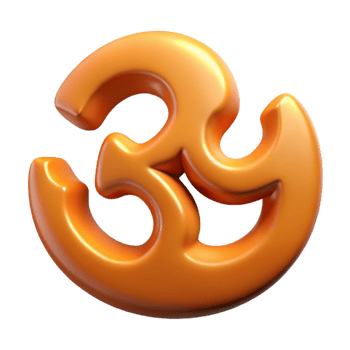 alluring inspired Om symbol, Hindu spiritual icon, with Transparent Background png