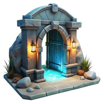 stunning contemporary Ocean Grotto Entrance at Night Transparent Cutout authentic png