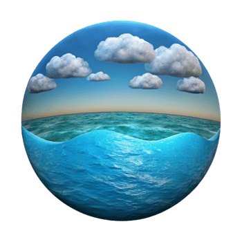 wonderful abstract Ocean Horizon Cutout Tranquil Blue Waters Isolated high resolution png