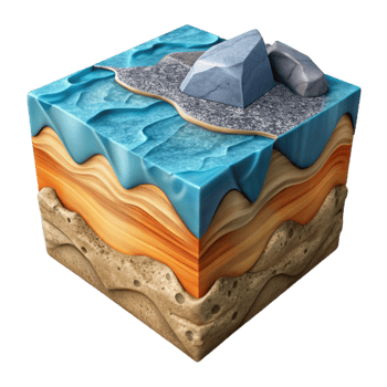 elegant traditional Oceanic Crust Formation Isolated with Detailed Texture genuine png
