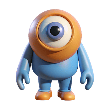 inspired gothic Cyclops, one-eyed giant, with Transparent Background flawless png