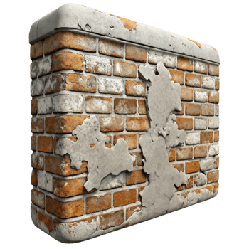 stunning creative Old Wall Texture Isolated with Peeling Paint Layers professional png