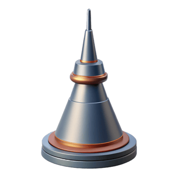 playful gorgeous Empire State Building antenna spire, with Transparent Background 4K png